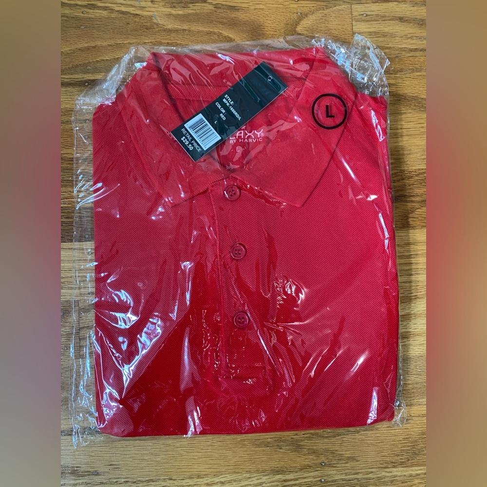 NWT Men’s Galaxy by Harvic polo
